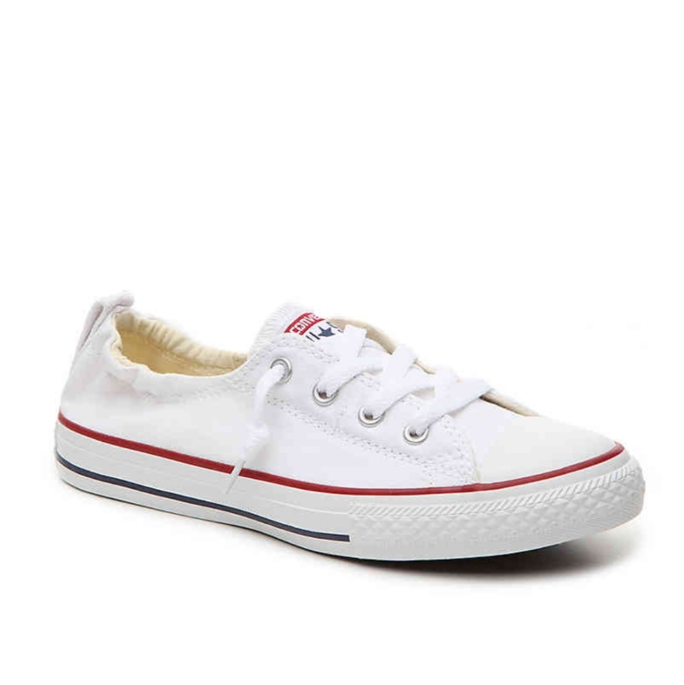 White slip on chuck taylors
